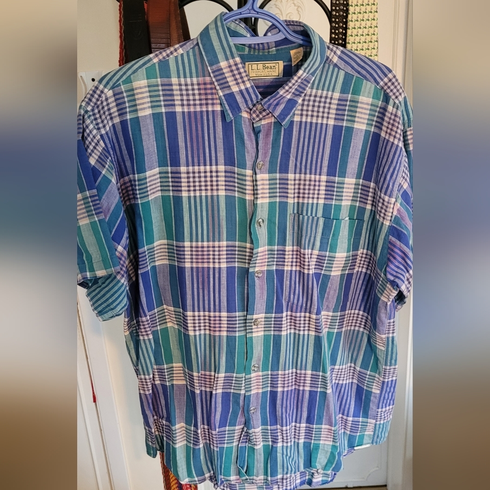 Vintage L.L. Bean Short Sleeve Button-Up Shirt